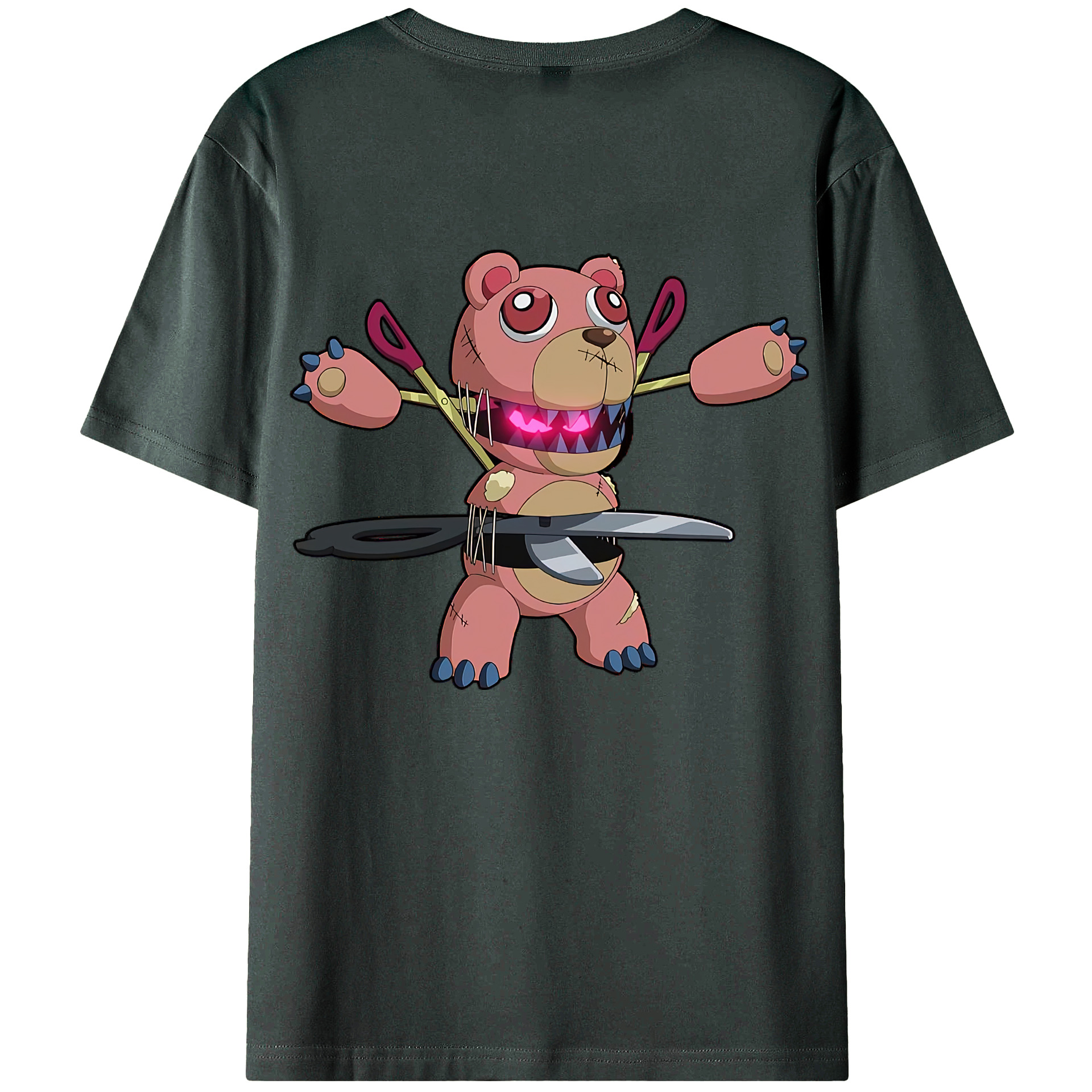（画像用） 遊☆戯☆王 Yu-Gi-Oh! 綿100％ メンズ半袖Tシャツ（バックプリント） 通気性